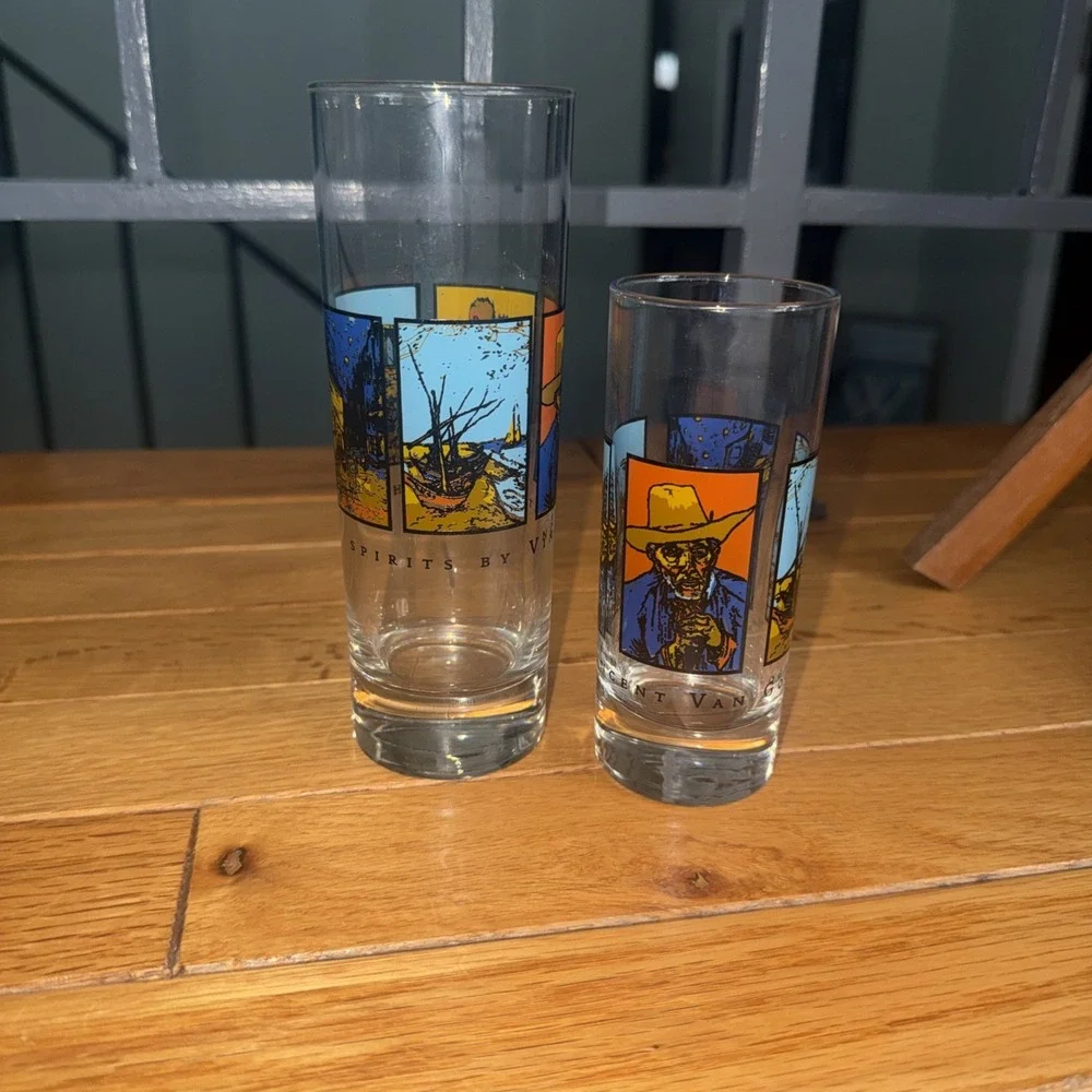 2 Spirits By Vincent Van Gogh Glasses Small / Med